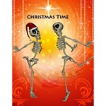 Dancing For Christmas, Funny Skeletons Large Memo Pads 4.125 x5.5  Memopad