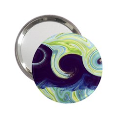 Abstract Ocean Waves 2 25  Handbag Mirrors by digitaldivadesigns