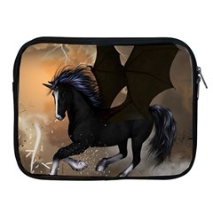 Awesome Dark Unicorn With Clouds Apple Ipad 2/3/4 Zipper Cases by FantasyWorld7