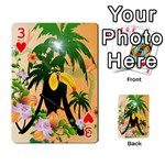 Cute Toucan With Palm And Flowers Playing Cards 54 Designs  Front - Heart3