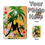 Cute Toucan With Palm And Flowers Playing Cards 54 Designs  Front - Heart6