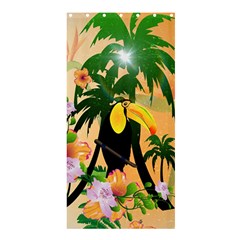 Cute Toucan With Palm And Flowers Shower Curtain 36  x 72  (Stall) 