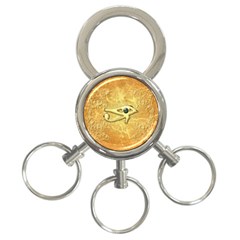 The All Seeing Eye With Eye Made Of Diamond 3-ring Key Chains by FantasyWorld7