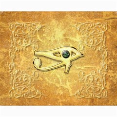 The All Seeing Eye With Eye Made Of Diamond Collage 8  X 10  by FantasyWorld7