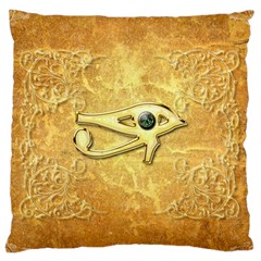 The All Seeing Eye With Eye Made Of Diamond Large Cushion Cases (two Sides)  by FantasyWorld7