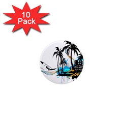 Surfing 1  Mini Magnet (10 Pack)  by EnjoymentArt