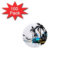 Surfing 1  Mini Magnets (100 Pack)  by EnjoymentArt