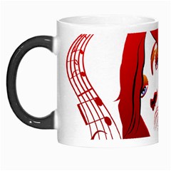 Women Face With Clef Morph Mugs