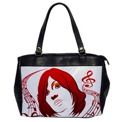 Women Face With Clef Office Handbags by EnjoymentArt