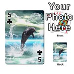 Funny Dolphin Jumping By A Heart Made Of Water Playing Cards 54 Designs  Front - Club5