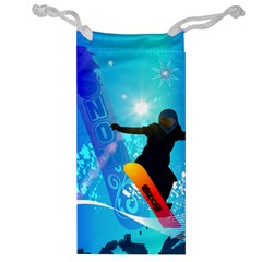 Snowboarding Jewelry Bags by FantasyWorld7