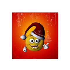 Cute Funny Christmas Smiley With Christmas Tree Satin Bandana Scarf by FantasyWorld7