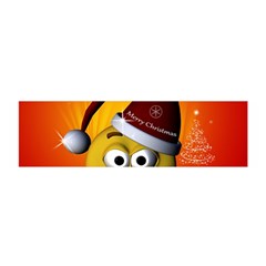 Cute Funny Christmas Smiley With Christmas Tree Satin Scarf (oblong) by FantasyWorld7