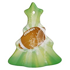 American Football  Christmas Tree Ornament (2 Sides) by FantasyWorld7