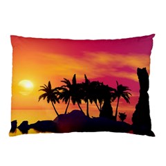 Wonderful Sunset Over The Island Pillow Cases by FantasyWorld7