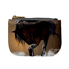 Beautiful Horse With Water Splash Mini Coin Purses by FantasyWorld7