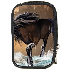 Beautiful Horse With Water Splash Compact Camera Cases by FantasyWorld7