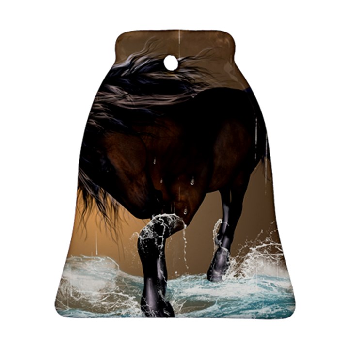 Beautiful Horse With Water Splash Ornament (Bell) 