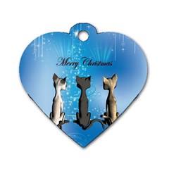 Merry Chrsitmas Dog Tag Heart (one Side) by FantasyWorld7
