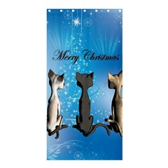 Merry Chrsitmas Shower Curtain 36  X 72  (stall)  by FantasyWorld7
