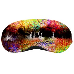 Colorful Tree Landscape Sleeping Masks by digitaldivadesigns