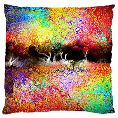 Colorful Tree Landscape Large Cushion Cases (one Side)  by digitaldivadesigns