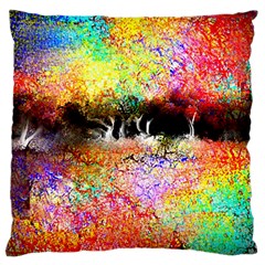 Colorful Tree Landscape Large Cushion Cases (two Sides)  by digitaldivadesigns