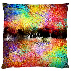 Colorful Tree Landscape Standard Flano Cushion Cases (two Sides)  by digitaldivadesigns