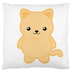 Kawaii Cat Large Cushion Cases (two Sides)  by KawaiiKawaii