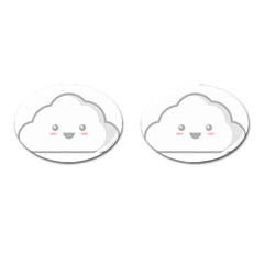 Kawaii Cloud Cufflinks (oval) by KawaiiKawaii