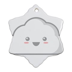 Kawaii Cloud Snowflake Ornament (2-side) by KawaiiKawaii