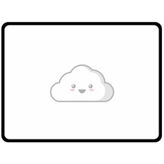 Kawaii Cloud Double Sided Fleece Blanket (large)  by KawaiiKawaii