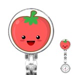 Kawaii Tomato Stainless Steel Nurses Watches Front