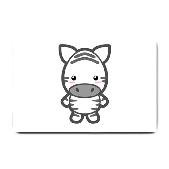 Kawaii Zebra Small Doormat 