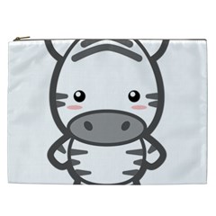 Kawaii Zebra Cosmetic Bag (xxl)  by KawaiiKawaii