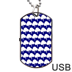 Tree Illustration Gifts Dog Tag Usb Flash (one Side)