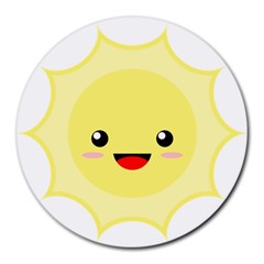 Kawaii Sun Round Mousepads by KawaiiKawaii