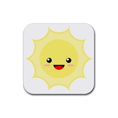 Kawaii Sun Rubber Coaster (square)  by KawaiiKawaii