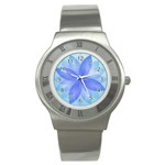 Abstract Lotus Flower 1 Stainless Steel Watches Front