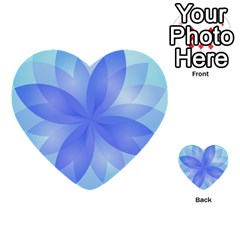 Abstract Lotus Flower 1 Multi-purpose Cards (heart) 