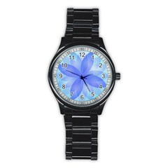 Abstract Lotus Flower 1 Stainless Steel Round Watches by MedusArt