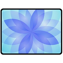 Abstract Lotus Flower 1 Double Sided Fleece Blanket (large)  by MedusArt