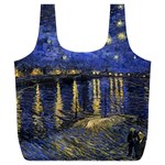 Vincent Van Gogh Starry Night Over The Rhone Full Print Recycle Bags (L)  Front