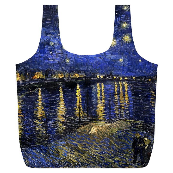 Vincent Van Gogh Starry Night Over The Rhone Full Print Recycle Bags (L) 