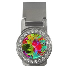 Floral Abstract 1 Money Clips (cz)  by MedusArt