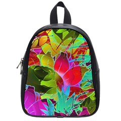 Floral Abstract 1 School Bags (small)  by MedusArt