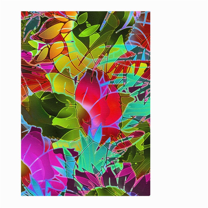 Floral Abstract 1 Large Garden Flag (Two Sides)