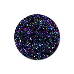 Glitter 1 Rubber Coaster (round) 