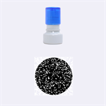 Glitter 1 Rubber Round Stamps (Small) 1.12 x1.12  Stamp