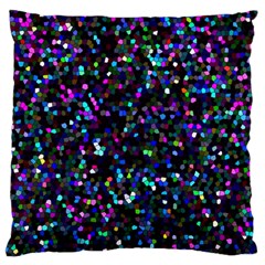 Glitter 1 Large Flano Cushion Cases (one Side)  by MedusArt